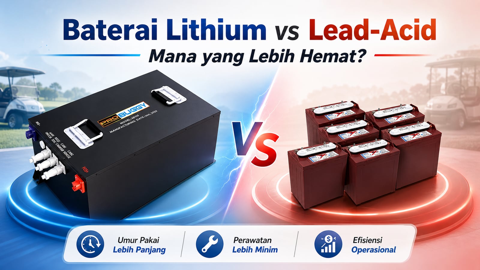 Baterai Lithium vs Lead-Acid: Mana yang Lebih Hemat?